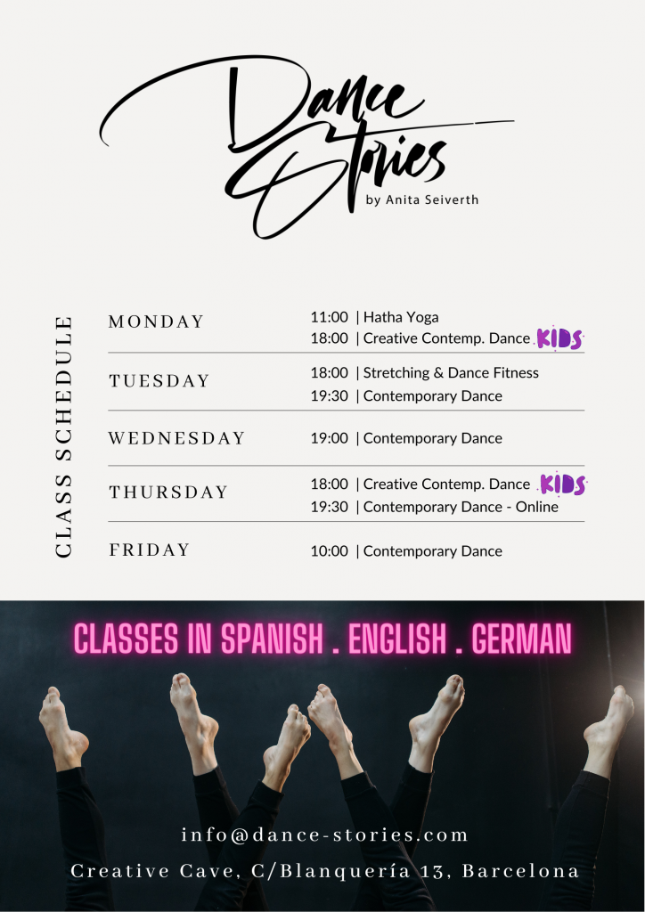 Danza class schedule