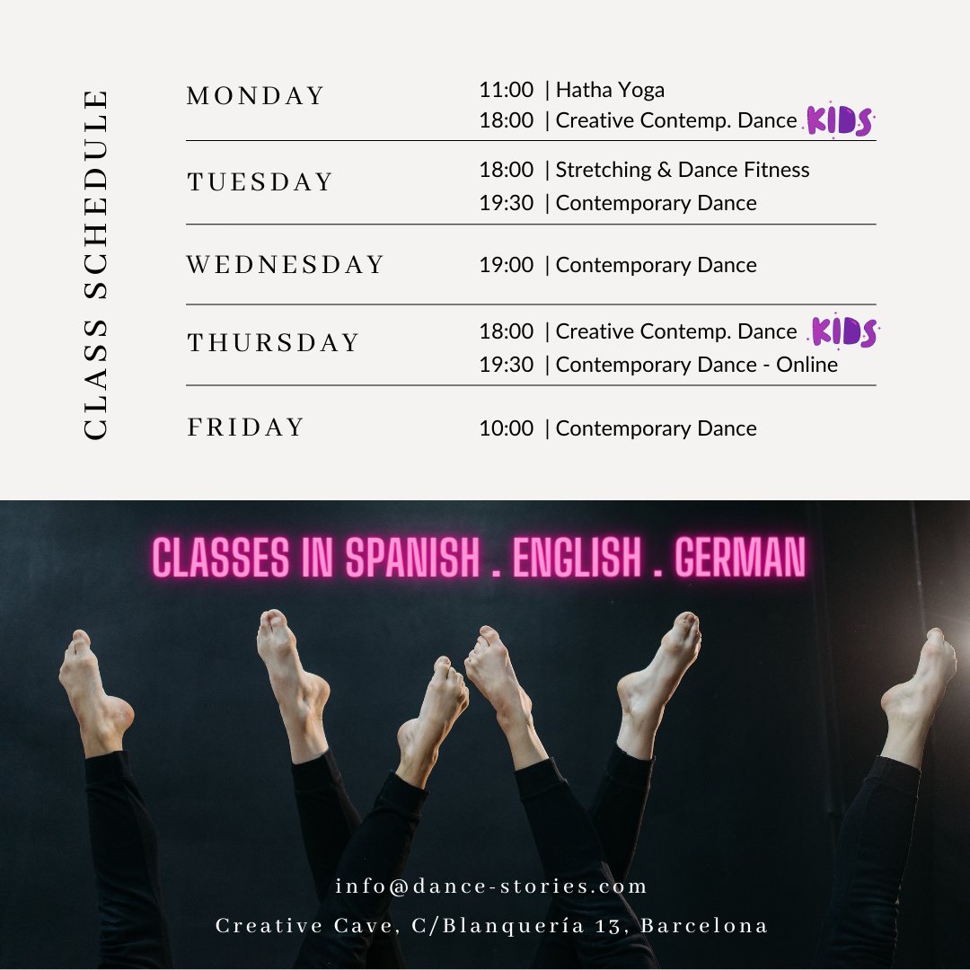 Dance class schedule
